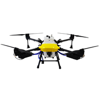 Drone de pulvérisation agricole hybride télécommandé, capacité 16L en fibre de carbone, 8 buses haute pression, prêt à voler