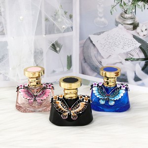 ขวดสเปรย์หัวฉีดผีเสื้อแบบย้อนยุคทำจากแก้วโลหะน้ำมันหอมระเหย - Product Image 1