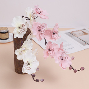 Orquídea Mariposa Artificial de Seis Cabezas de Seda para Pascua, Arreglo de Suelo para Sala de Estar u Hotel, Atrezzo Fotográfico y Fondo - Product Image 4
