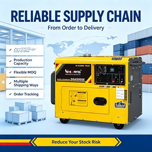 Generador Silencioso Hi-earns de 5kVA, 6kVA, 7kVA, 240V, 50Hz, CE E9, Arranque, Energía de Respaldo para el Hogar, Dubái - Product Image 1