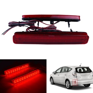 Feu de pare-chocs arrière à LED pour <span class=keywords><strong>Scion</strong></span> <span class=keywords><strong>TC</strong></span> <span class=keywords><strong>Toyota</strong></span> Prius V <span class=keywords><strong>2012</strong></span> 2013 2014 2015 2016 2017 Réflecteur de pare-chocs arrière avec feu stop - Product Image 1