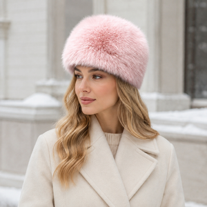 Gorro de Piel Sintética de Zorro para Mujer, Estilo Ruso, Grueso y Cálido, para Invierno, Esquí y Actividades al Aire Libre, Colores Personalizados al por Mayor - Product Image 4