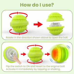 Pelota Luminosa Interactiva para Perros de 7cm, Recargable, Juguete Rebotador para Entrenamiento y Juego con Efectos de Luz Coloridos - Product Image 2