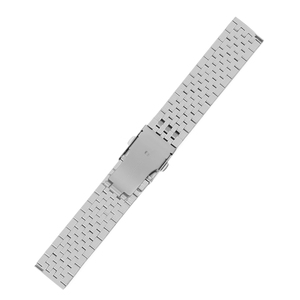 Bracelet de montre en acier inoxydable, bracelet milanais à maillons, ton argenté, bracelet de remplacement pour tenue formelle - Product Image 2