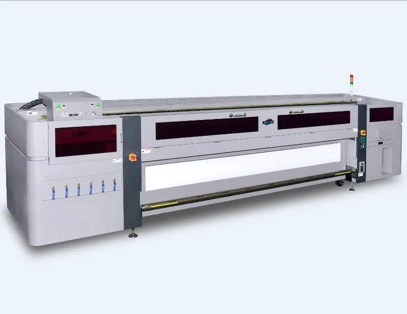 Multi-purpose Materials 3200mm Hybrid Uv Printer Wide Format Uv Flatbed Roll And Flat Printer UV Hybrid Large Printers