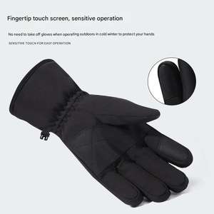 Gants de ski imperméables en polyester pour femmes et hommes, hiver, cyclisme, flocon de neige, moto, écran tactile, chauds, coupe-vent - Product Image 5
