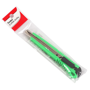 Foska Fournitures de bureau Opp Bag Pack Sûr à utiliser 4 couleurs Coque en plastique <span class=keywords><strong>Couteau</strong></span> rétractable avec lames en métal - Product Image 6