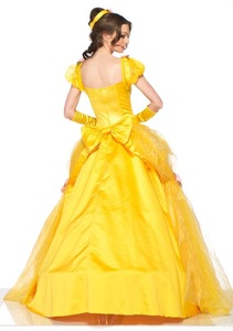 Ecowalson adulto amarillo <span class=keywords><strong>bestia</strong></span> princesa Bella disfraz Halloween Cosplay fiesta mascarada campana corte <span class=keywords><strong>reina</strong></span> roles Sui - Product Image 3