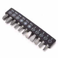 Tournevis électrique 6V Tournevis sans fil à piles Outil de forage Tournevis électrique Ensemble + 11 pièces Bits Accessoires
