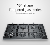 Panneau de verre pour cuisinière à gaz à six brûleurs