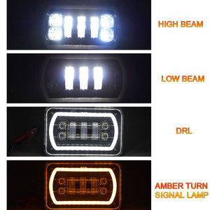 Đèn Pha LED Vuông Chiếu Sáng Ô Tô Đèn Làm Việc 4X6 Đèn Pha Led Xe Tải Với <span class=keywords><strong>DRL</strong></span> - Product Image 6