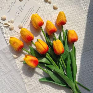 Bouquet di Tulipani Artificiali in PU Effetto Tocco Reale, Ideale per Decorare Salotti, <span class=keywords><strong>Cucine</strong></span>, Hotel e Matrimoni - Product Image 3