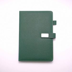 Custom Hardcover Notebook with <b>Magnetic</b> Closure PU Leather Cover High Quality A5 Size | Customizable Cover Logo 100 <b>Sheets</b> - Product Image 2