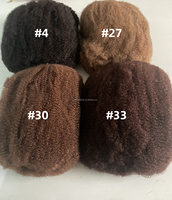 Extensions de cheveux synthétiques en vrac Afro Kinky de 12 pouces, 100g, à trame unique, souples et rebondissantes, résistantes à la chaleur, pour tresses micro-torsadées, vente en gros