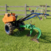 Motoculteur portatif pour l'agriculture, 18 CV, mini, 2 roues motrices, moteur diesel, nouvelle motoculteur haute productivité à transmission par engrenages