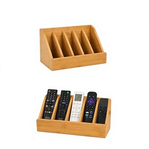 Wooden 5-Layer Detachable <b>Remote</b> Control Organizer <b>Holder</b> with Modern Design for Living Room Tabletop Home Accessories - Product Image 6