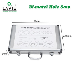 ชุดเลื่อยเจาะรูลาวี ไบ-เมทัล 13 ชิ้น สีเหลือง เมตริก ปลายคาร์ไบด์ สำหรับแผ่นยิปซัม พีวีซี ไม้ - Product Image 3