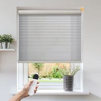 Persianas Celulares de Panal para Ventanas Extra Anchas, Aislantes Térmicas, Inalámbricas, Inteligentes, Motorizadas, Hechas a Medida, para Interiores, Oficinas y Hogares