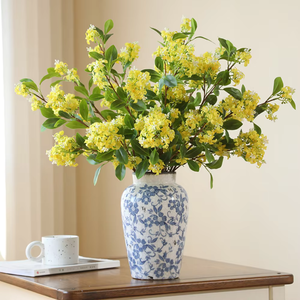 Fiori <span class=keywords><strong>di</strong></span> Lillà Artificiali Realistici, Bouquet <span class=keywords><strong>di</strong></span> Simulazione Perfetti per Soggiorno, Tavolo da Pranzo, Decorazioni Floreali per la Casa - Product Image 4