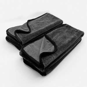 Car Cleaning <b>Towel</b> <b>Microfiber</b> Rectangle Quick Dry For Car Solid Color Knitted - Product Image 3