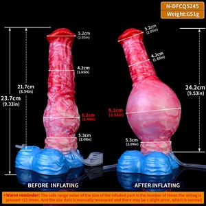 Liquid Silicone Anal <b>Dildo</b> Strong Suction Cup Lifelike Penis Colorful Funny <b>Dildo</b> Men Adult Sex Toys for Couples Lesbians - Product Image 2