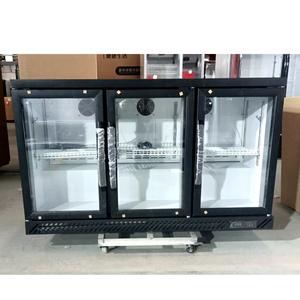 Tái sinh hai cửa mini đồ uống tủ lạnh hiển thị mát trở lại Bar bia chai Ba cửa trượt Showcase tủ lạnh tủ đông - Product Image 1