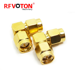 Nhà máy trực tiếp adapter <span class=keywords><strong>SMA</strong></span> Nam để <span class=keywords><strong>SMA</strong></span> nam cắm Macho góc bên phải ra 90 độ Coax RF <span class=keywords><strong>Coaxial</strong></span> Adapter đồng trục kết nối - Product Image 3