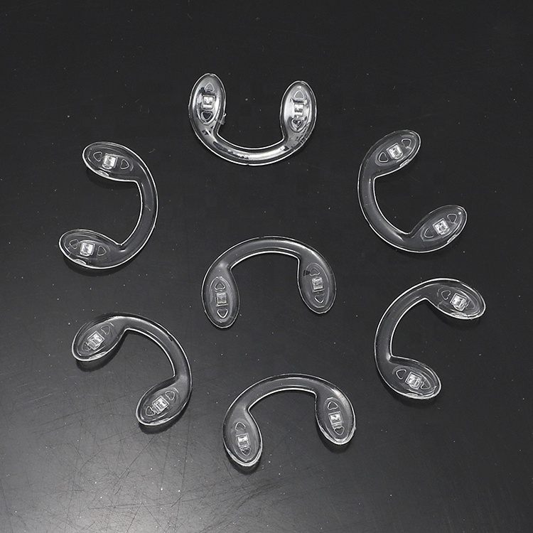 FOMIYES 3 Pezzi Naselli In Gomma Per Occhiali A Forma Di U - Antiscivolo E Confortevoli - 2