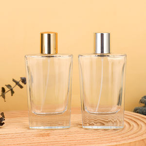 Vente directe d'usine, flacon <span class=keywords><strong>de</strong></span> parfum vide en <span class=keywords><strong>verre</strong></span> carré à fond épais <span class=keywords><strong>de</strong></span> 30 ml, 50 ml, 100 ml avec emballage en bois - Product Image 2