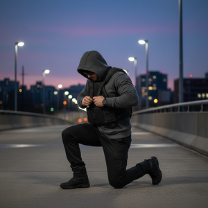 Gilet tactique léger Molle, gilet d'entraînement réglable avec rembourrage protecteur, gilet lesté tactique réglable - Product Image 4