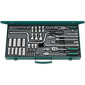 STAHLWILLE - 96024113 45a/33/13 <b>Socket</b> set 3/8'' Square 46 pcs - EAN 4018754079186 RATCHET AND <b>SOCKET</b> SETS 3/8" - Product Image 1