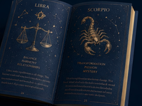 Offre Spéciale : Impression Personnalisée de Cartes de Tarot et de Jeux d'Oracle avec Livret – Les Douze Signes du Zodiaque, Bordure Métallisée, Journal