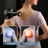 Pistolet de massage 99 niveaux de vitesse, écran tactile LED, 24W, percussion profonde pour soulager les douleurs musculaires, rechargeable