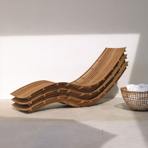 <span class=keywords><strong>Tumbona</strong></span> de <span class=keywords><strong>Madera</strong></span> de Teca para Exteriores, Diseño Italiano, para Hotel, Resort, Playa, Piscina, Muebles de Exterior - Product Image 2