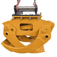 Grappin rotatif hydraulique SLN pour bois, rotation complète à 360°, accessoire de préhension de grumes pour excavatrices de 17 à 25 tonnes, utilisation intensive pour l'exploitation forestière