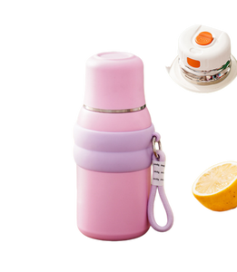 Nouvelle Bouteille d'Eau Isotherme en Acier Inoxydable pour Enfants, avec Paille et Sangle, Motif Mignon, Idéale comme Cadeau d'Affaires - Product Image 2