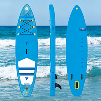 Planche de paddle gonflable InflaToGo 11' en PVC EVA antidérapant avec pompe incluse pour les débutants en sports nautiques