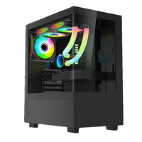 Boîtier tour personnalisé en acier SPCC ATX MATX ITX avec refroidissement liquide frontal et supérieur de 240 mm pour VGA de 360 mm, idéal pour les configurations de bureau
