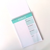 Agenda hebdomadaire B5 à spirale, couverture rigide, coloré, portable, idéal pour l'organisation, bloc-notes cadeau transfrontalier
