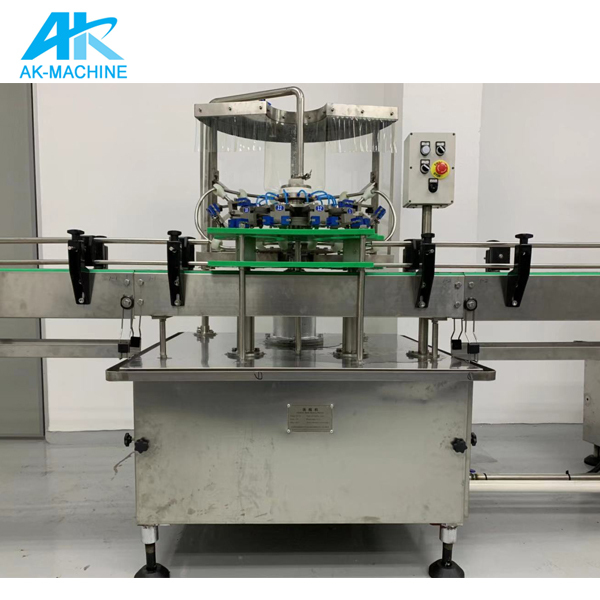 Semi Automatic Plastic Bottle Liquid Filling Packing Machine / 2000BPH Mango Juice Washing Filling Capping Production Line