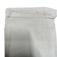 Pochette à cordon écologique réutilisable avec impression de logo personnalisée, 100% coton biologique naturel, portable, de haute qualité
