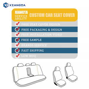Coprisedili Universali Traspiranti Xiangta, Design Elegante, in Pelle PVC Impermeabile Bianca per Auto e Camion, Compatibili con <span class=keywords><strong>Toyota</strong></span> <span class=keywords><strong>Corolla</strong></span> Camry - Product Image 3