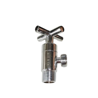 Prix usine 1/4 tourner la poignée croisée en laiton vanne d'angle pour robinet de cuisine bassins robinet douche