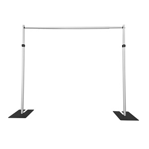 Soporte portátil y resistente para telón de fondo de fotomatón, venta al por mayor, tubos de aluminio ajustables para cortinas - Product Image 5