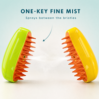 Peigne de massage rechargeable pour animaux de compagnie, vaporisateur électrique pour enlever les poils des chiens et des chats, brosse de toilettage antistatique