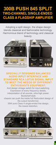 Villa 300B-845 35W Clase a <span class=keywords><strong>Amplificador</strong></span> <span class=keywords><strong>de</strong></span> tubo <span class=keywords><strong>HIFI</strong></span> dividido <span class=keywords><strong>de</strong></span> alta potencia Calidad <span class=keywords><strong>de</strong></span> <span class=keywords><strong>sonido</strong></span> Impactante <span class=keywords><strong>Amplificador</strong></span> <span class=keywords><strong>de</strong></span> tubo <span class=keywords><strong>de</strong></span> gama alta <span class=keywords><strong>de</strong></span> alta fidelidad - Product Image 4