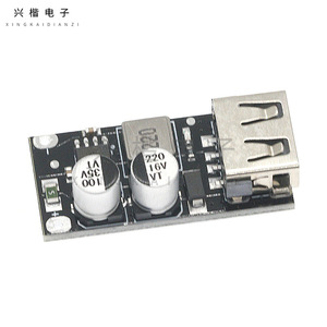 บอร์ดแปลงไฟดีซี ดีซี 12V 24V เป็น 5V โมดูลชาร์จเร็ว USB เดี่ยวสำหรับการชาร์จโทรศัพท์มือถือ - Product Image 1
