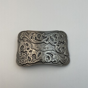 Hebilla occidental de plata antigua Rodeo estilo vaquero accesorio de cinturón Conchos accesorios hebilla de cinturón para cuero 7 días Envío rápido - Product Image 1