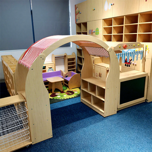 Arche <span class=keywords><strong>de</strong></span> lecture Montessori en bois <span class=keywords><strong>de</strong></span> haute qualité Moetry avec étagère <span class=keywords><strong>de</strong></span> rangement et auvent – Écologique, Sûr et Design Moderne pour l'école et la garderie - Product Image 1