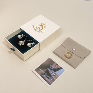 Custom Logo Eco-Friendly Paper Jewelry <b>Boxes</b> for Rings <b>Earrings</b> and Necklaces Premium <b>Gift</b> Packaging - Product Image 4